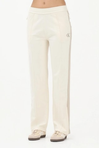 Stretch Terry Track Pant Kadın Krem Eşofman Alt-13021 Krem