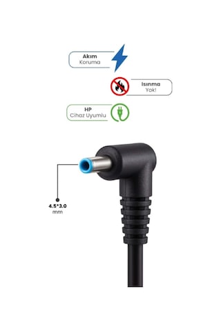 19.5v 3.33a 4.5 3.0mm 65w Hp İçin Laptop Adaptör
