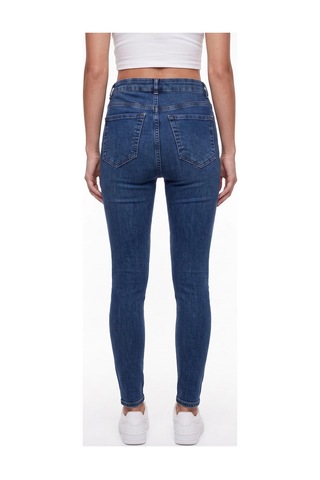 CEMO Kadın Yüksek Bel Skinny Fit Jean Pantolon 26k6-c2660-bzm-42 Buz Mavisi