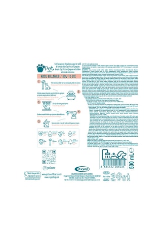Pet Love Şampuan Okyanus Doğal Argan Yağlı 500 ML