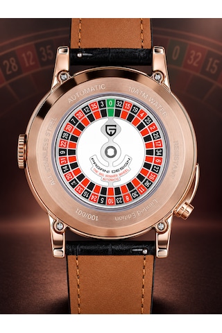 Pagani Design Pd-1015 Limited Edition Otomatik Erkek Kol Saati Rose Siyah Rose Gold