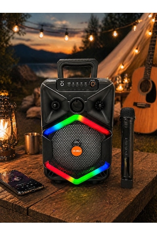 Torres Cs-0812 200w Karaoke Hoparlör Mikrofonlu Bluetooth Taşınabilir Ses Sistemi - 8697714322452