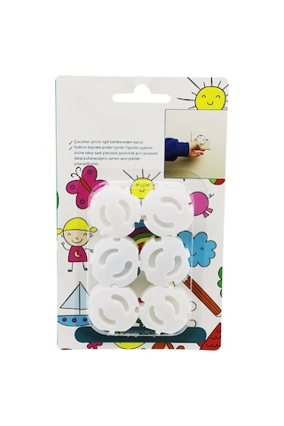 Çocuk Kilidi Priz Kapağı - 6'lı Paket - Elektrik Koruyucu