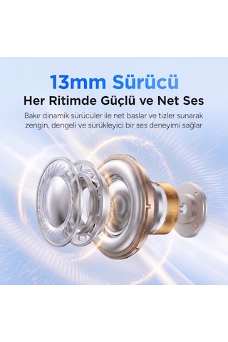 Juo Jt1 Bluetooth 6.0 Tws Kablosuz Kulak İçi Kulaklık 20 Saat Pil Ömrü 13mm Sürücü Ipx4 Siyah