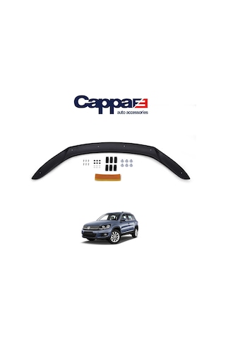 Cappafe Vw Tiguan Ön Kaput Koruyucu Rüzgarlık 4Mm Abs 2008-201