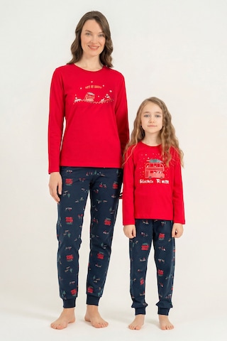 Rolypoly Winter Everywhere Anne Kız Kırmızı Uzun Kol Pijama Takım Rp3938-a-v1 Rp3938-a-v1