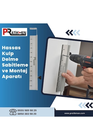 Hassas Kulp Delme Sabitleme Ve Montaj Aparatı 224 Mm
