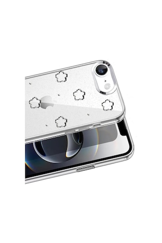 Apple Uyumlu iPhone 16e Fiyonk Desenli Kapak - Desen 2 standart