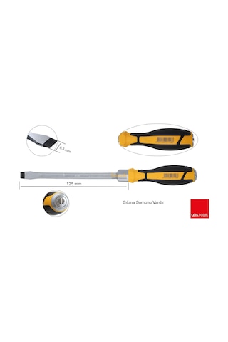 Ceta Form 6.5x100 Mm Düz Uçlu Çekiçlenebilir Darbeli Tornavida F10c-065-125
