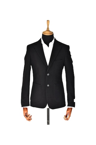 Erkek Tek Spor Ceket Çift Yırtmaçlı Gofre Bgl-st03587 001