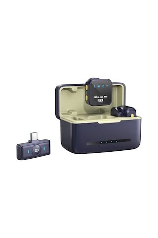 Lemestar 2.4g Kablosuz Mikrofon Seti - 50m Menzilli, Gürültü Önleyici, Şarj Kutusu Dahil, Android Ve Tabletler İçin