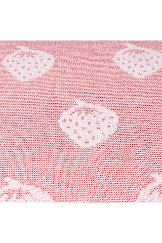 Soft Çilek Desenli El Havlusu - Kırmızı - 30x50 Cm Çok Renkli