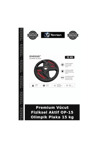 Premium Vücut Fiziksel Aktif Op-15 Olimpik Plaka 15 Kg