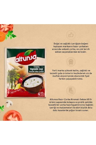 Altunsa Hazır Çorba 4 Lü Paket 4 Çeşit - 60 Gr
