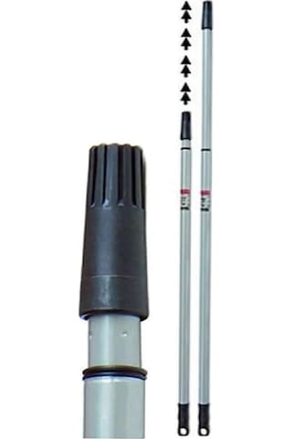 Teleskopik Uzatmalı 2 M - Metal Sırık - Fırça / Ayarlanabilir Uzatmalı Sap - 2 Metre - Metal
