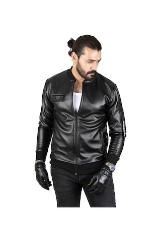 Deepsea Siyah Armalı Deri Kolej Mont 1820094 Siyah