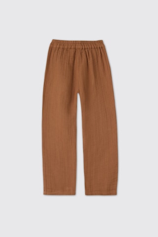 Panço Erkek Çocuk Beli Lastikli Müslin Kahve Pantolon Kahverengi