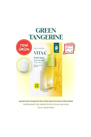 Leke Karşıtı Serum Yaprak Maske Goodal Green Tangerine Vita C Dark Spot Care Serum Sheet Mask