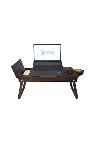 Laptop Sehpası Kitap Standı - Çalışma Masası - Çizim Masası - Yem Ceviz
