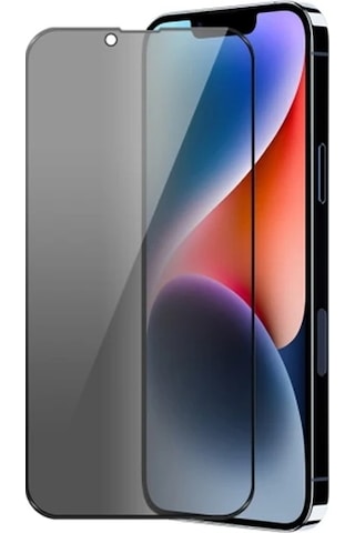 Ally İphone 14 Plus 6.7 3d Full Privacy Gizlilik Cam Ekran Koruyucu Anti-spy- 5775