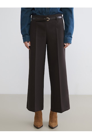 Lcw Vision Kahverengi Standart Fit Geniş Paça Kadın Pantolon