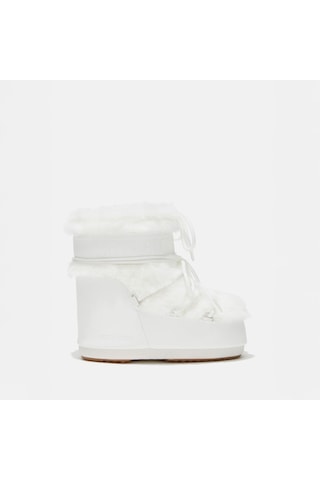 A002 Optical White Kar Botu Kadın 80d1409390-a002 Moon Boot Icon Low Faux Fur Optical White 36-41 Beyaz