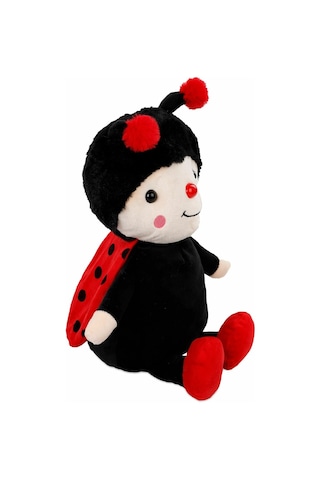 Sevimli Arı Uğur Böceği Peluş 35 Cm Uyku Ve Oyun Arkadaşım - Kırmızı Çok Renkli