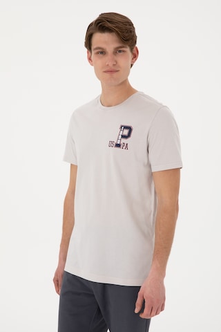 U.S. Polo Assn. Erkek Regular Fit Bisiklet Yaka Açık Gri Tişört 50306897-VR001