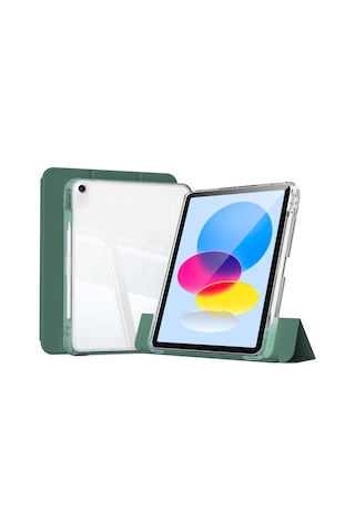 Apple Uyumlu iPad 11.nesil 2025 Kılıf Magnetik Ayrılabilen Airbagli Zore Sliding Tablet Kılıfı Kapaklı Kılıf