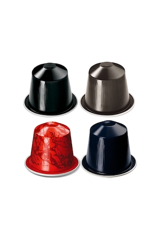 Nespresso Roma + Napoli + Palermo Kazaar + Ristretto İtaliano Kapsül Kahve 4 x 10'lu