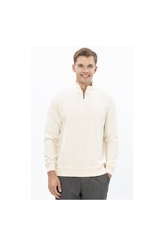 Erkek Kadife Sweatshirt 252209003.kdfhyfr Ekru