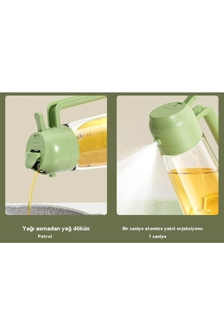 Eternal Lucka Kapalı Presli Yağ Püskürtme Şişesi Beyaz 470 ML