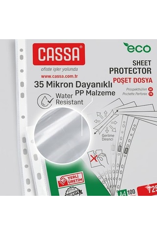 Poşet Dosya Eco 30 Mikron 100'lü Paket 1