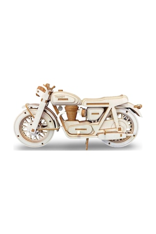 Bonneville 650 Ahşap Motosiklet Maketi - 130 Parça 3d Puzzle Model