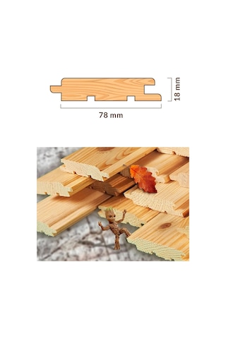 2.Sınıf Ahşap Düz Lambiri 300 Cm