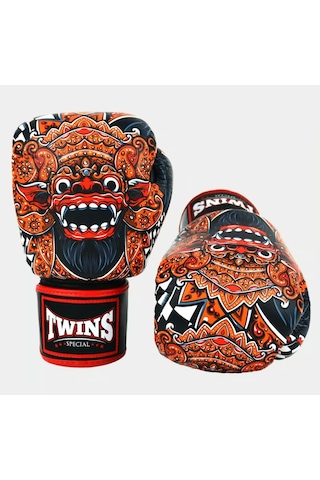Twins Fbgvl3-59 Barong Boks Eldiveni Deri Muay Thai Eldiveni Siyah