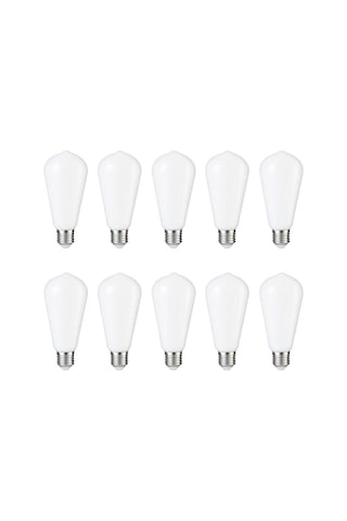 Orbus Milky 10lu St6w Led Filament Ampul Beyaz Cam, Sarı Işık, 6w 540 Lümen E27 Duy