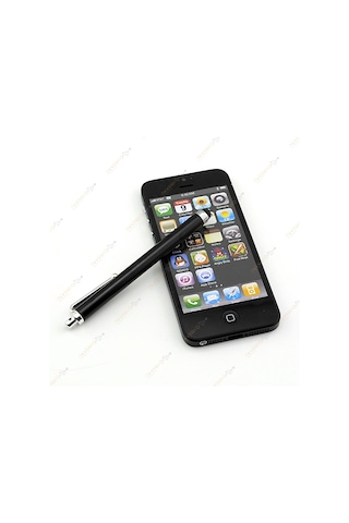 Apple Uyumlu iPhone 4 5 5S 6 Plus Dokunmatik Kalem Stylus Pen-Hassas Uçlu Siyah