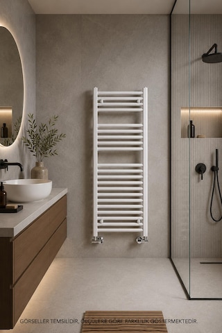 500X1200 Beyaz Havlupan 16 Borulu Banyo Havlupanı