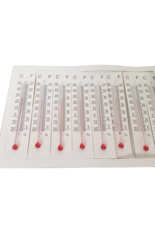 Termometre Isı Ölçer 10Adetli 7.5 X 1.5Cm