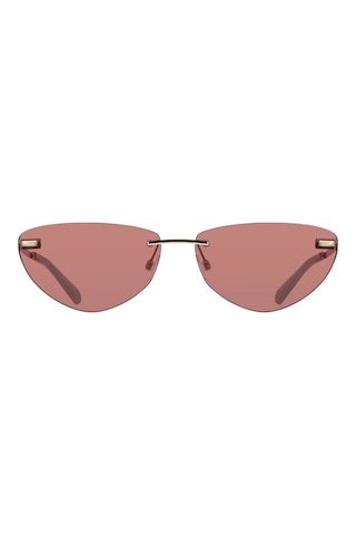 Calvin Klein Jeans Ckj 25208s 723 63 Kadın Cat Eye Gold Metal Güneş Gözlüğü Altın