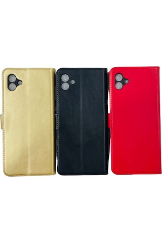 Samsung Galaxy Uyumlu A04 Kapakli Cüzdanli Korumali Kilif