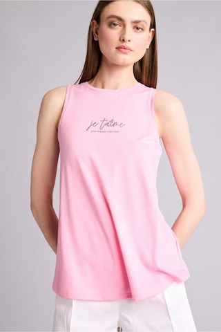 Defacto Relax Fıt Baskılı Bisiklet Yaka Bluz H9289ax26smpn253 Pembe-pn253