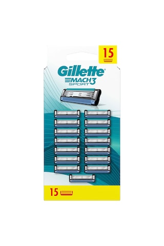 Gillette Mach 3 Sport Yedek Tıraş Bıçağı 15'li