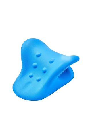 Fortunelane Mavi Boyun Travyon Yastığı - Evde Kemer Masajı, Sağlıklı Kemer Bakımı, Kolay Kullanım Çok Renkli Çok Renkli