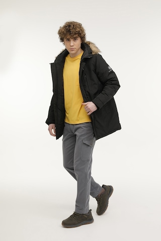 M-sn54 Freddy Coat 2pr Siyah Erkek Uzun Kaban Siyah-100002605