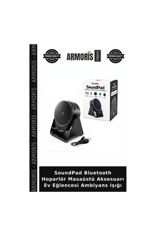 Soundpad Bluetooth Hoparlör Masaüstü Aksesuarı Ev Eğlencesi Ambiyans Işığı