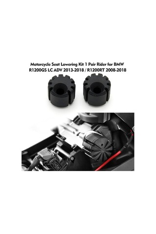 Reedark Hallow Motosiklet Koltuk Siyah 1 Çift, Kullanıcı Dostu Kiti Siyah