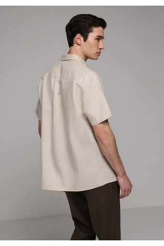 Colin's Colins Regular Fit Shirt Neck Düz Erkek Bej Uzun Kol Gömlek Cl1080097 Q1.v2 Beı