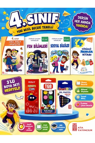 4.sınıf Oku Anla Pekiştir-fen Bilimleri-sosyal Bilgiler Etkinlik Çy-çözümlü Problem Kitabı Hediyeli